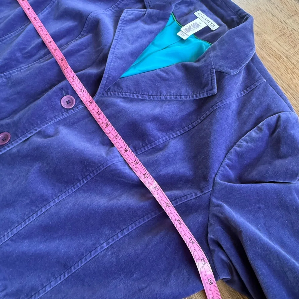 Elisabeth Women’s Vintage-Inspired Purple Velvet Blazer 2X – Prince/Joker Vibes - Picture 5 of 11